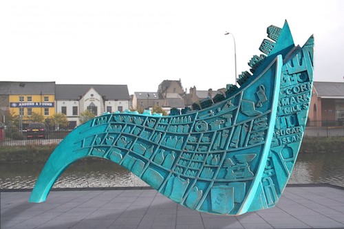 How the Sculpture might look beside Newry Canal.