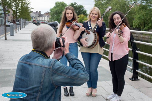All set for the Fleadh are Cllr Naomi Bailie, Chairperson, Newry, Mourne and Down District Council is pictured with musicians Maria McGauley, and Caoimhe McKivergan. Photograph: Columba O'Hare All set for the Fleadh are Cllr Naomi Bailie, Chairperson, Newry, Mourne and Down District Council is pictured with musicians Maria McGauley, and Caoimhe McKivergan. Photograph: Columba O'Hare