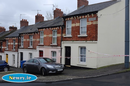 The Catherine Street House still remains sealed off following the discovery of a mans body. Photograph: Columba O'Hare The Catherine Street House still remains sealed off following the discovery of a mans body. Photograph: Columba O'Hare