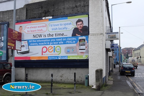 The Irish Language is increasing in popularity in the Newry area. Photograph: Columba O'Hare The Irish Language is increasing in popularity in the Newry area. Photograph: Columba O'Hare