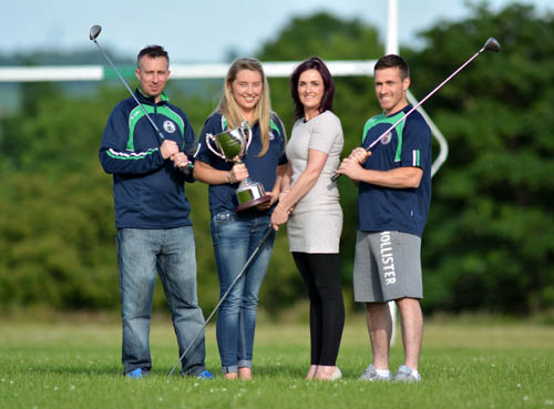 Launching the Barry Malone Golf Day are from left, Steve Malone son of the late Barry Malone, Fiona McGuinness club PRO, Helen Markey of sponsor Markey Drilling Limited and Michael Malone son of the late Barry Malone. Launching the Barry Malone Golf Day are from left, Steve Malone son of the late Barry Malone, Fiona McGuinness club PRO, Helen Markey of sponsor Markey Drilling Limited and Michael Malone son of the late Barry Malone.