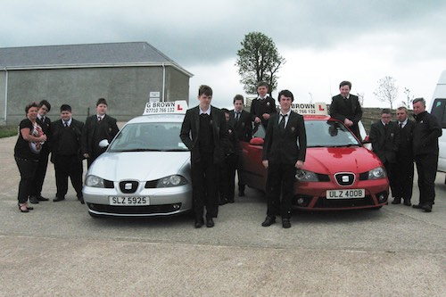 KS4 pupils from the LSC with driving instructors KS4 pupils from the LSC with driving instructors