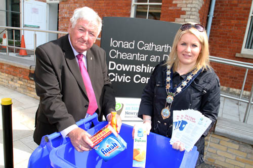 Sponsor Austin Hanna from Castlereagh Motors with Council Chairperson Cllr Naomi Ballie. Sponsor Austin Hanna from Castlereagh Motors with Council Chairperson Cllr Naomi Ballie.