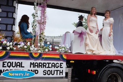 Equal Marriage float at Pride in Newry 2014 Equal Marriage float at Pride in Newry 2014