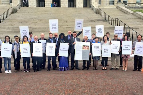 Campaigning for Racial Equality at Stormont. Campaigning for Racial Equality at Stormont.