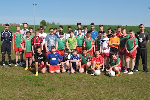 Coach Thomas McStravick, volunteer Colie McStay and Mr Brendan Fearon(co-ordinator) with KS3 pupils Coach Thomas McStravick, volunteer Colie McStay and Mr Brendan Fearon(co-ordinator) with KS3 pupils