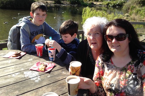 Mary with her family on a trip to Dublin Zoo a month before she passed away. Mary with her family on a trip to Dublin Zoo a month before she passed away.