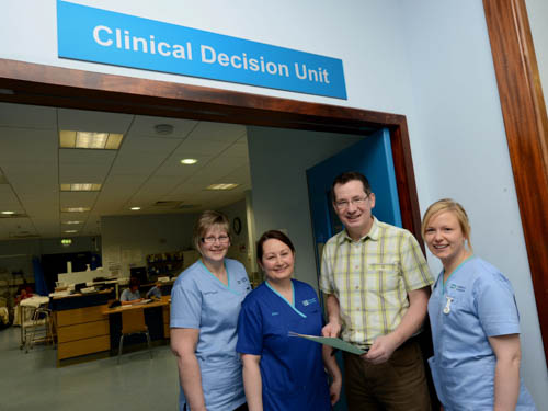 Mr Seamus O’Reilly, Associate Medical Director for Emergency Medicine, Southern Health and Social Care Trust pictured with some colleagues in the Emergency Department at Craigavon Area Hospital. Mr Seamus O’Reilly, Associate Medical Director for Emergency Medicine, Southern Health and Social Care Trust pictured with some colleagues in the Emergency Department at Craigavon Area Hospital.
