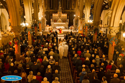 Midnight Mass in St Catherine's Dominican Church. Photograph: Columba O'Hare Midnight Mass in St Catherine's Dominican Church. Photograph: Columba O'Hare