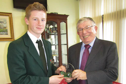Jason Mooney (PE) and sporting legend Sean McGuigan Jason Mooney (PE) and sporting legend Sean McGuigan