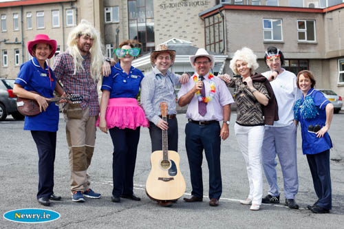 Hospice staff ready for the big time at Hospice has Talent. Photograph: Columba O'Hare Hospice staff ready for the big time at Hospice has Talent. Photograph: Columba O'Hare