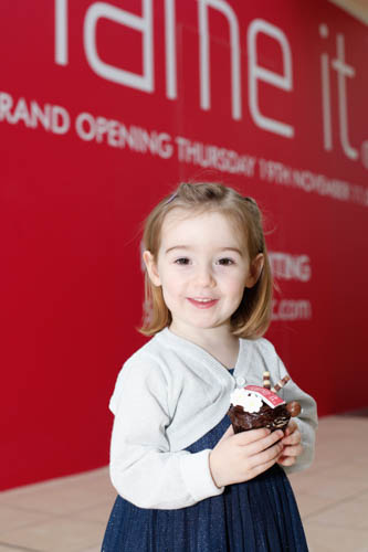 Two year old Aoife Savage at the announcement. Photograph: Columba O'Hare Two year old Aoife Savage at the announcement. Photograph: Columba O'Hare