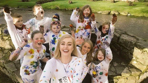 Rose of Tralee, Elisha Breenan and friends get ready for Newry's first ever Colour Run Rose of Tralee, Elisha Breenan and friends get ready for Newry's first ever Colour Run