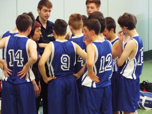 The Fliers U16's have their team talk. The Fliers U16's have their team talk.