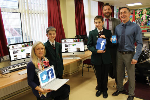 Mrs S. Byrne, Mr B. Fearon and Mr B. Taylor with Sean Gorman & Alexander Marfunin launch the new Website.
