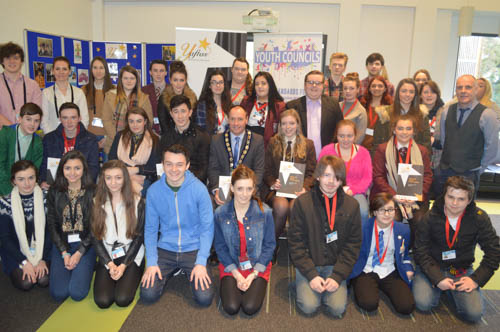 Newry, Mourne and Down District Council Chairperson, Councillor Mickey Ruane is joined by MLAs Sean Rodgers and John McCallister for the official launch of the third annual Youth and Future Talent Awards (YAFTAs). Newry, Mourne and Down District Council Chairperson, Councillor Mickey Ruane is joined by MLAs Sean Rodgers and John McCallister for the official launch of the third annual Youth and Future Talent Awards (YAFTAs).