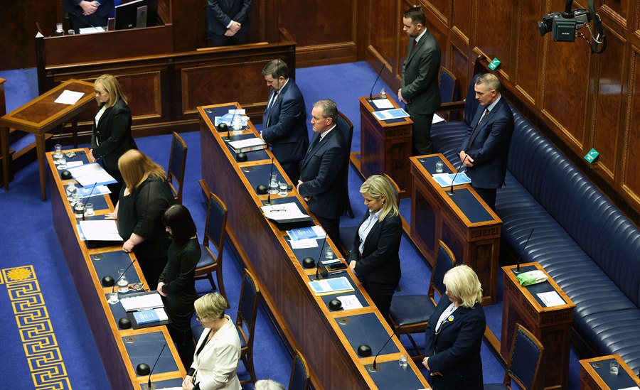 A minute's silence was observed in the Assembly chamber during the public apology to victims and survivors of historical institutional abuse.