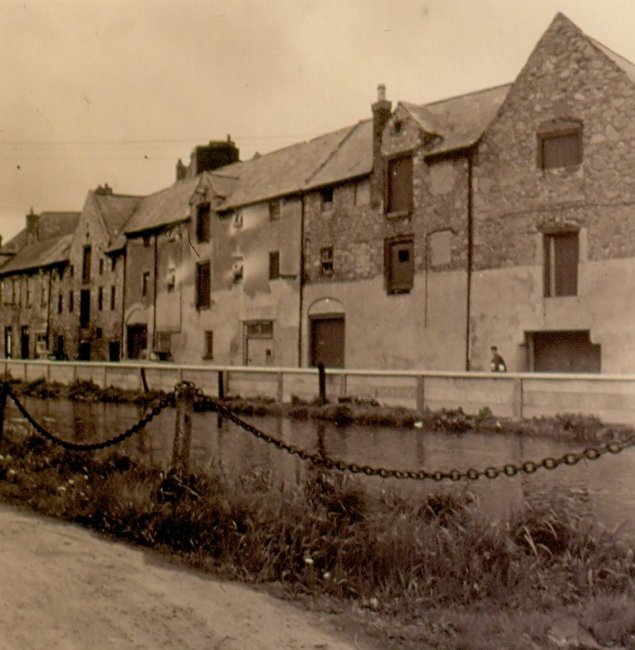 18th century warehouses on Canal Quay pictured in the 1960s. Newry and Mourne Museum Collection