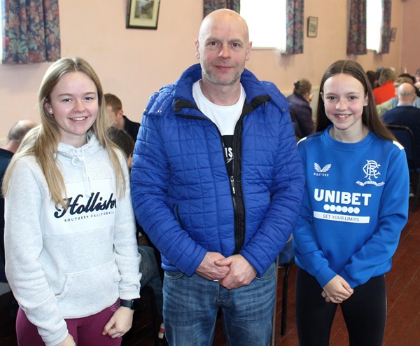 Enjoying the Big Breakfast, hosted by Newry Show Society in Jerretspass Village Hall: Aubrey Harshaw with daughter Melissa and Rachael, from Newry