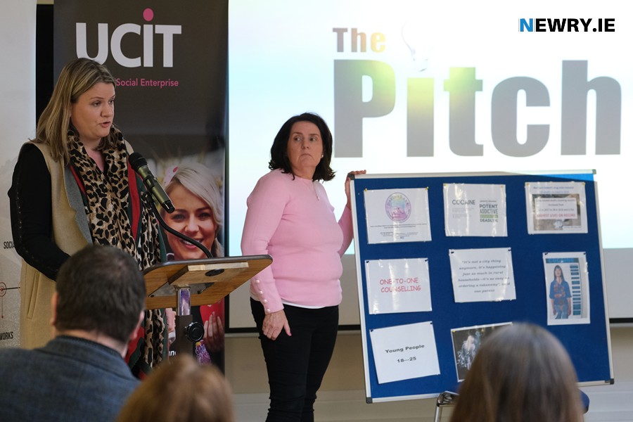 Ciara Jane Devlin, Davina's Ark making their pitch at the Social Enterprise NI Pitching event in 2020. Photograph: Columba O'Hare/ Newry.ie 