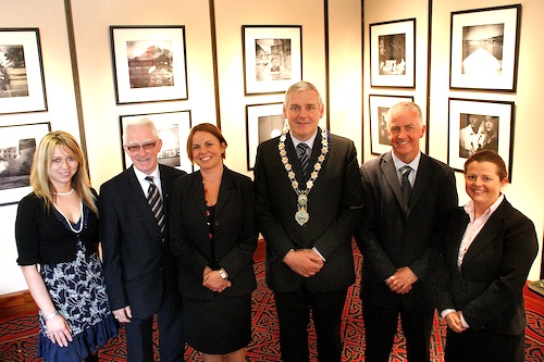 Council members at the exhibition Council members at the exhibition