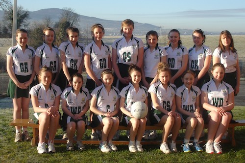 The Sacred Heart Minor Netball Team to face Cookstown High.