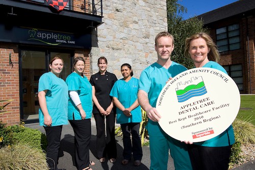 Staff at Appletree with their Supervalu Award