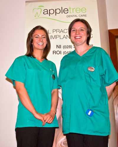Zara McKibben and Joanne Redpath of Apple Tree Dental Care, Newry.