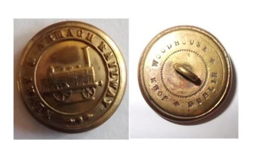 The Newry and  Armagh Railway Button on sale on ebay