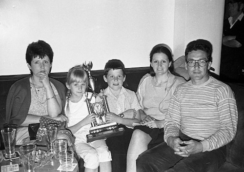 Night out around 1985. Photo: Columba O'Hare