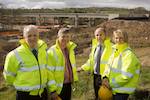 Pictured are the chartered surveyor in the compulsory purchase team with Best Property Services, Ciara Aiken, Conor Mallon, Gary Best and Brian Clarke.