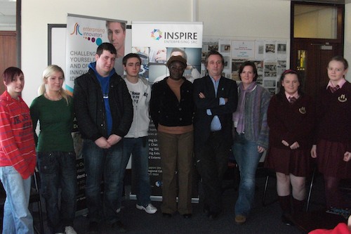 Hella Alkiuru, International Union of Food and Agricultural Workers and Peter Gaynor, Fairtrade Mark Ireland pictured with a selection of those who took part in the Fairtrade event