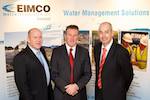 Conor Murphy, Minister for Regional Development with Eamon Magee,   left, Operations Manager, and Kieran Madine, Business Development Manager of Eimco Water Technologies Ireland Ltd during the Ministers visit to the Newry Plant.