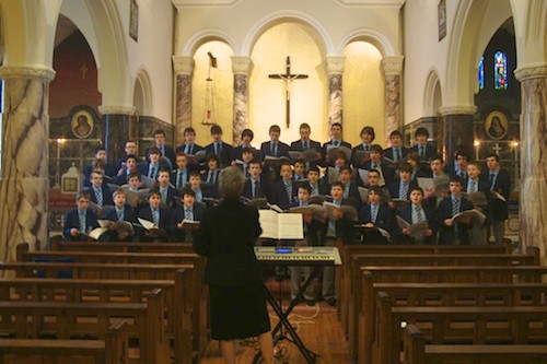 Singing in the Chapel at the Open Day.