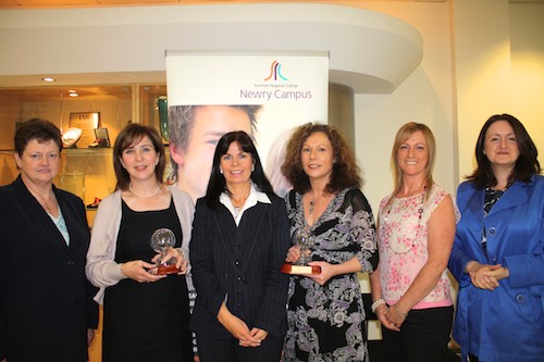 Elizabeth Greer, SRC Deputy Head of School for Computing, Colette Patton, Kate Mulholland, Newry Credit Union, Jacqueline McKeown, Ciara Graham, SRC Course Coordinator, Margaret Moore, SRC Tutor  