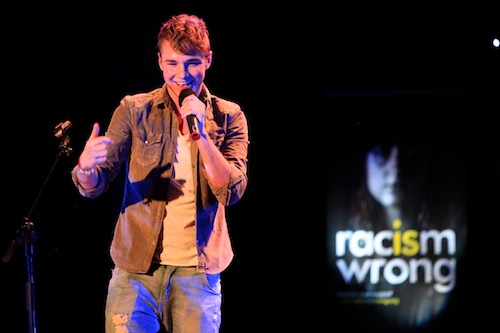 Lloyd Daniels from the X Factor performed at the Music Against Racism Concert in Newry City Hall on St Patrick's Eve. The Concert was part of Newry and Mourne District Council's St Patrick's Day Celebrations and was organised by Challenge of Change as part of the Racism is Wrong Campaign. Photo: Columba O'Hare Lloyd Daniels from the X Factor performed at the Music Against Racism Concert in Newry City Hall on St Patrick's Eve. The Concert was part of Newry and Mourne District Council's St Patrick's Day Celebrations and was organised by Challenge of Change as part of the Racism is Wrong Campaign. Photo: Columba O'Hare