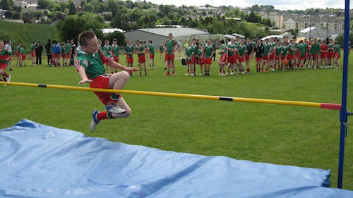 Conor Selfe at the first year high jump Conor Selfe at the first year high jump