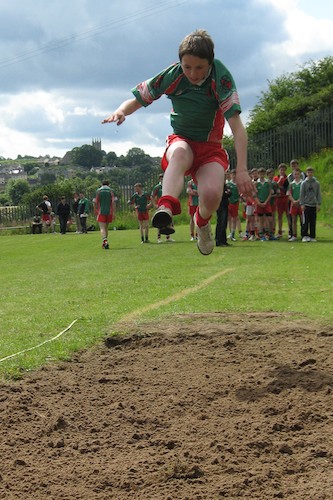 Jason McClorey at the year 10 long jump Jason McClorey at the year 10 long jump
