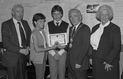 Ramble Certificate presentation in Newry Council offices? 1980's or early 90's