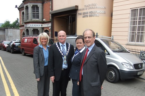 Launching the Bursary were from left: Tracey Kearns,  Mayor Charlie Casey,  Ciara Murray  and Anthony Russell