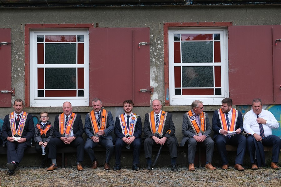 Orangemen from throughout the district attended the service at Altnaveigh. Photograph: Columba O'Hare/ Newry.ie 