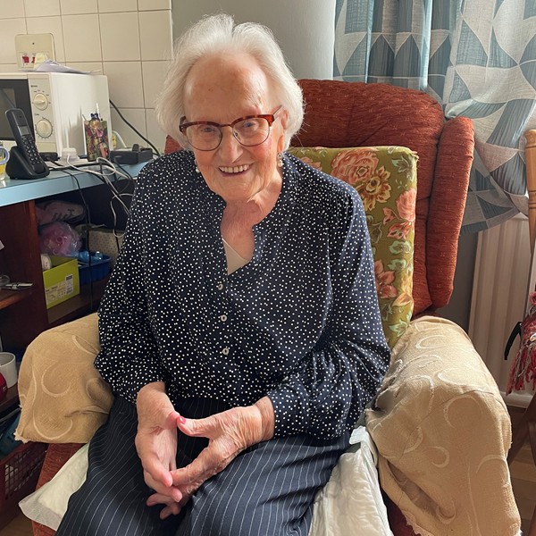 May McDonald pictured in her home in Ballyholland in May 2022. Newry and Mourne Museum Collection