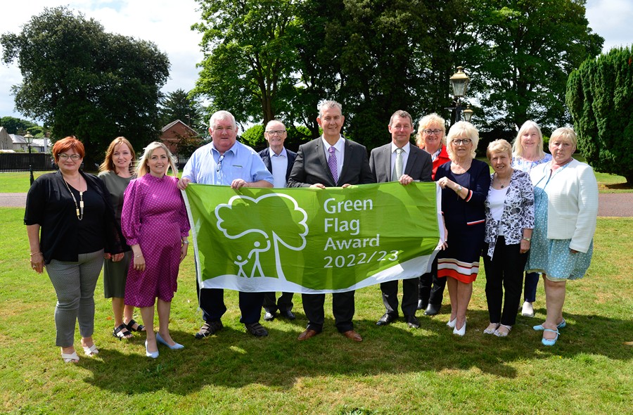 The Radius team pictured receiving their award from Agriculture, Environment and Rural Affairs, Minister Edwin Poots