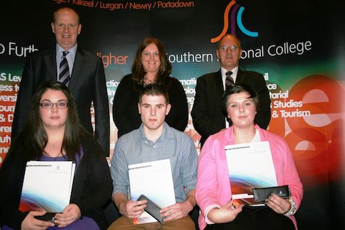 Back row: Brian Doran, Chief Executive, Sinead Challinor, Board of Governors, Hugh Cox, Board of Governors Front row: Niamh O’Reilly, Student of the Year, General Studies, Declan Gilmore, Student of Year, Construction and Built Environment, Shanice Faulkner, Student of Year, Hospitality and Tourism Back row: Brian Doran, Chief Executive, Sinead Challinor, Board of Governors, Hugh Cox, Board of Governors Front row: Niamh O’Reilly, Student of the Year, General Studies, Declan Gilmore, Student of Year, Construction and Built Environment, Shanice Faulkner, Student of Year, Hospitality and Tourism