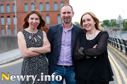 Eavan Brady and Sarah Meaney, Socialclix with Paul Graham, Phlok. Pictures: Columba O'Hare