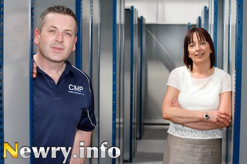 Mark Curran of CMP Ireland with Ulster Bank Business Manager Marie Murphy. Picture: Columba O'Hare