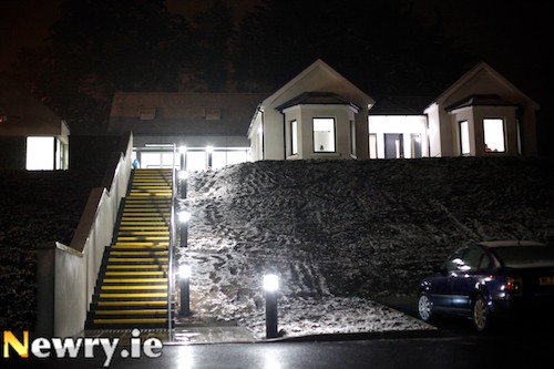 A snowy night at Gaelaráras Mhic Ardghail. Photograph: Columba O'Hare