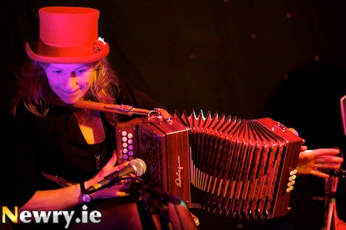 Sharon Shannon in full flow at her concert in Bellinis. Photograph: Columba O'Hare