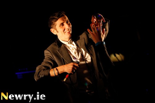 Christy Dignam of Aslan on stage at Bellinis. Photograph: Columba O'Hare