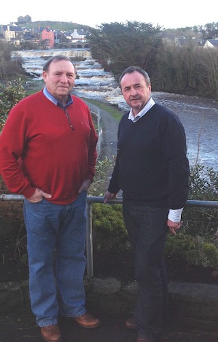 Cllrs Jack Patterson and Pat Mc Ginn pictured at The Falls, Ennistymon